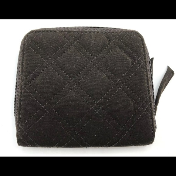 Vera Bradley Brown Microfiber Mini Zip Wallet - Picture 5 of 5